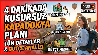 4 Dakikada Kapadokya Gezi Rehberi : Nereye Gidilir, Ne Yapılır, Ne Kad
