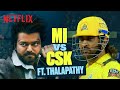 Thalapathy Vijay SAVES Thala Dhoni At The CSK Vs MI Match The GOAT Netflix India