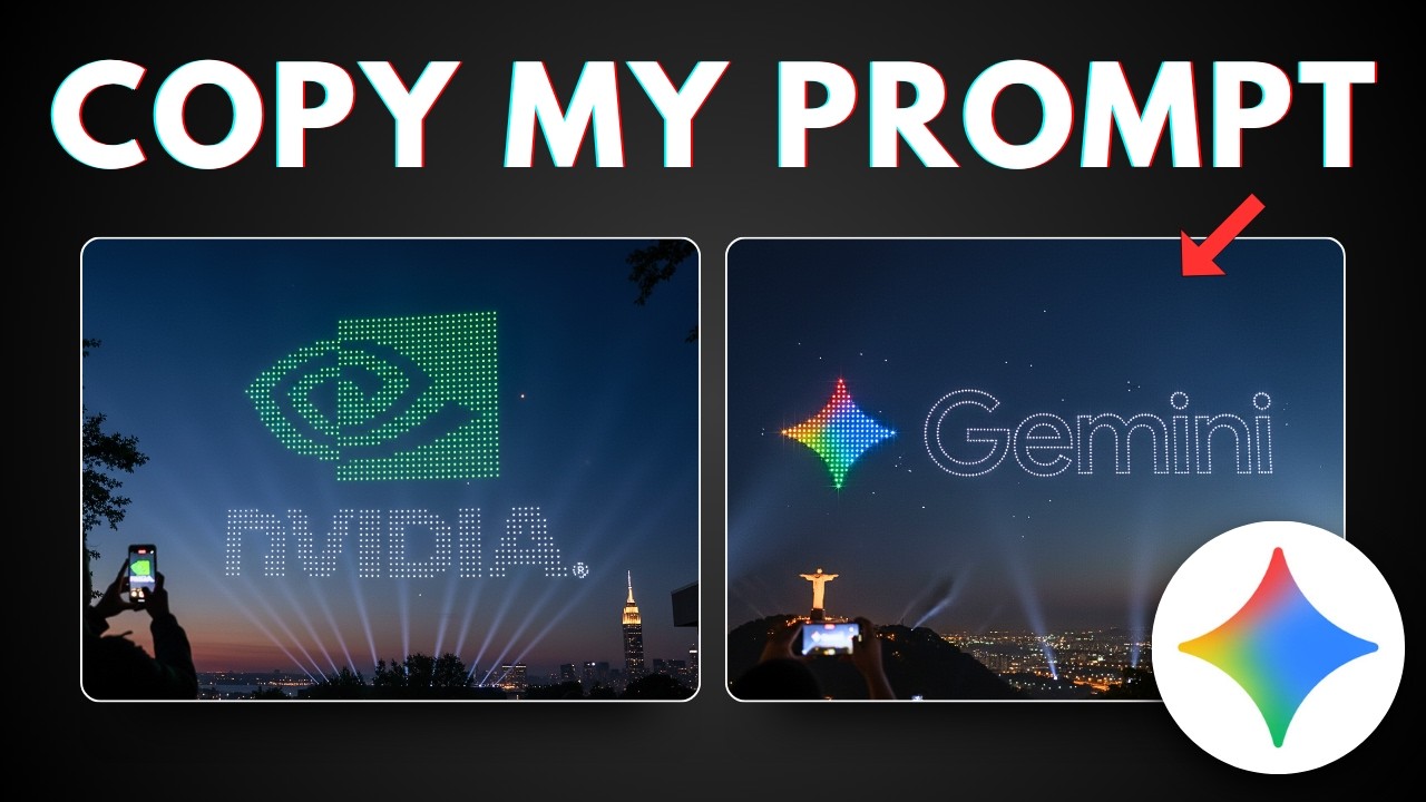 How to Turn Your Logo into a STUNNING Drone Show Using Gemini AI Nano Banana