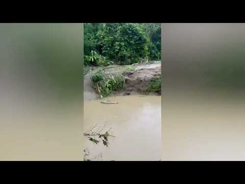 😱 Se desbordó el río Pizare en Rioverde