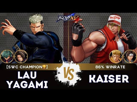 KOF XV ▰ LAUYAGAMI (Duo Lon/Shun'ei/Goenitz) 🆚 KAISER (Kyo/Terry/Ryo)🎞️Replay Match - 1/26
