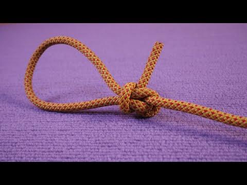 Enkel och pålitlig enkelslinga krokknut, knutmetod