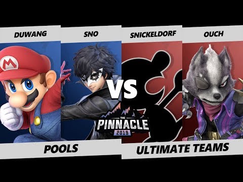 Pinnacle 2019 SSBU - Duwang & Sno Vs. Snickeldorf & Ouch - Smash Ultimate Tournament Pools