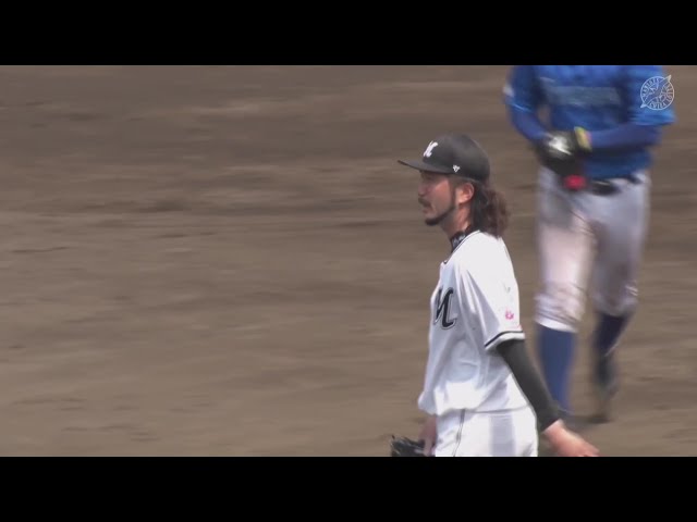 【ファーム】ベテランの投球術!! マリーンズ・石川歩 変化球を巧みに使い2者連続三振を奪う!! 2025年8月22日 千葉ロッテマリーンズ 対 横浜DeNAベイスターズ