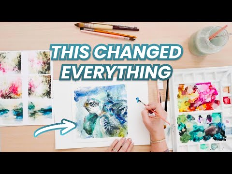 I used to HATE watercolors...until I tried THIS process (Live Painting)