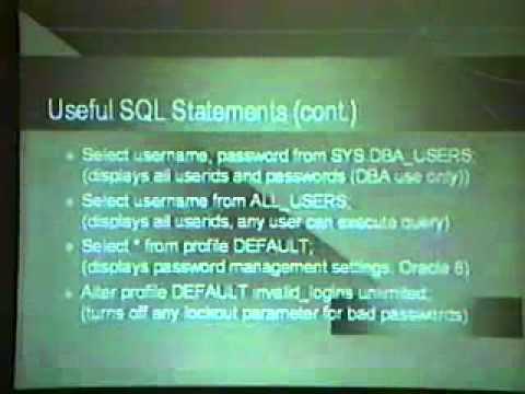 DEF CON 7 - Vic Vandal - Hacking Oracle 101