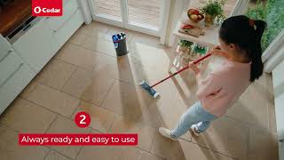 O-Cedar Three reasons to use the O-Cedar H2prO Flat Mop System