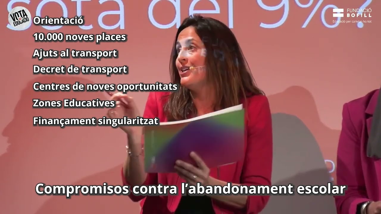 A què es va comprometre l’actual consellera d’Educació, Esther Niubó, al debat electoral?