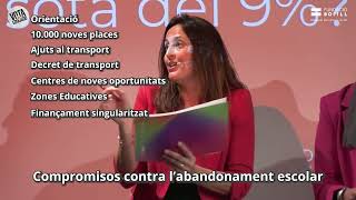 A què es va comprometre l’actual consellera d’Educació, Esther Niubó, al debat electoral?