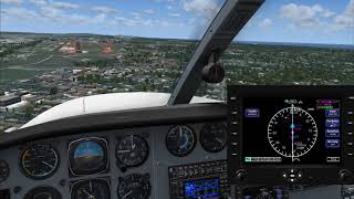 FSX SE Ultimate VFR Guam : Rota to Guam Intl Cessna C404 Part 3/3 Landing