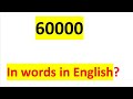 How to write 60000 in words in English??#spelling #pronunciation #english #grammar