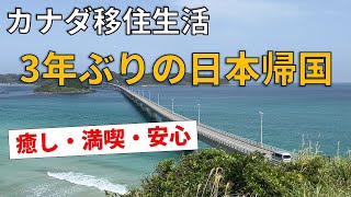 3年ぶりに日本に帰国しました