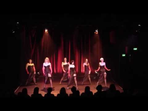 Beginner Burlesque students perform My Discarded Men - The Bombshell Burlesque Academy