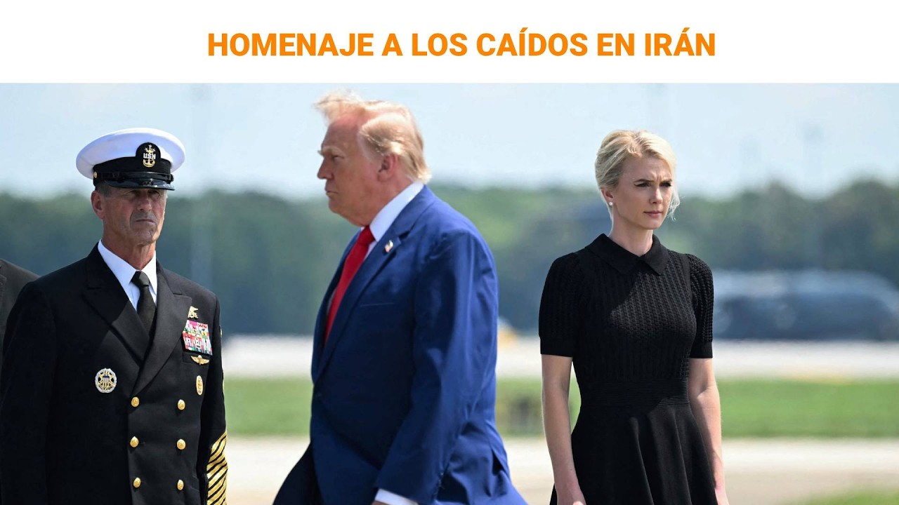 🔴DIRECTO | Trump preside el homenaje a los soldados caídos en la guerra con Irán | RTVE Noticias