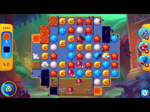 Fishdom Level 2445 in 5 move