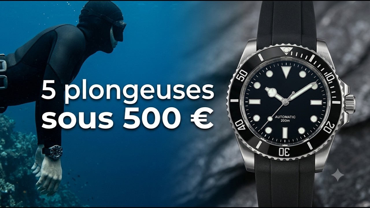 5 montres de plongée à moins de 500 €