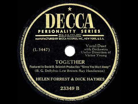1944 HITS ARCHIVE: Together - Dick Haymes & Helen Forrest