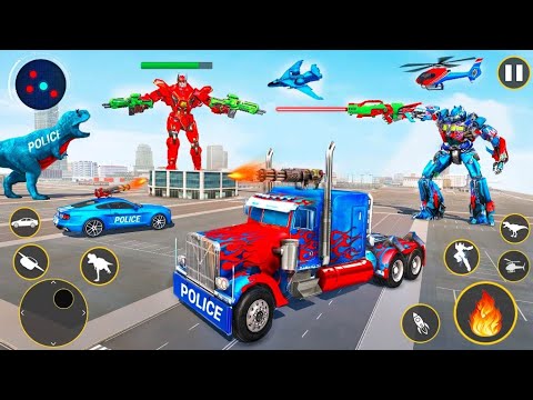 Police Truck Robot Game - Android Gameplay Walkthrough