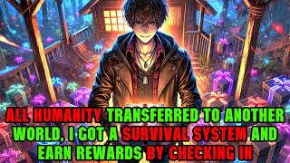 All Humanity Transferred to Another World: I Got a Survival System and Earn Rewards by Checking In!