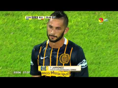 Gol de Larrondo. Rosario Central 2 - River 3 | Primera División 2016 - Fecha 04