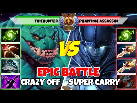 TIDEHUNTER (Off) vs PHANTOM ASSASSIN (Carry) - Battle Of Immortal Rank Dota 2 Players - Z Dota 2