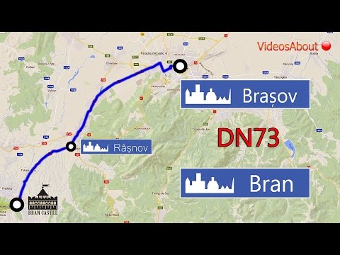 Driving from Bran to Brasov, through Rasnov on DN73