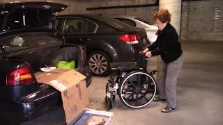 An Easy Way to Load a Wheelchair into the Trunk of a Car