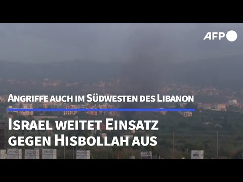 Israel weitet Einsatz gegen Hisbollah im Libanon aus | AFP