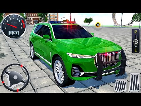 Police BMW X7 Driving in City - Offroad Car SUV Driver Simulator - Android GamePlay #4