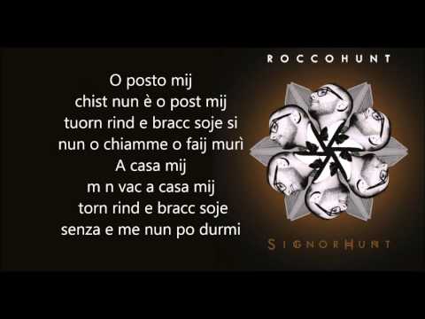 Video per il significato della canzone O post mij di Rocco Hunt