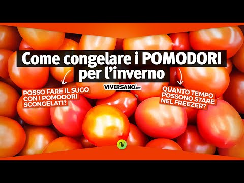 Congelare i POMODORI in FREEZER: consigli della nutrizionista per non fare errori | ViverSano.net
