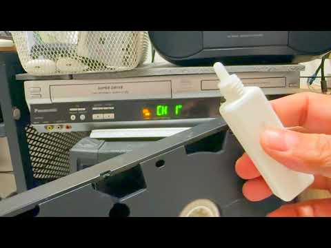 VHS Head Cleaner Tape with 20 ml Liquid  | Black | Plastic | Video Tape Head Cleaner |