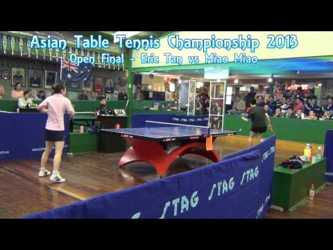 Miao Miao vs Eric Tan - Open Final - 2013 Table Tennis Asian Championships