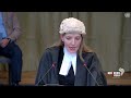 Blinne Ní Ghrálaigh KC presents SA's case atthe ICJ