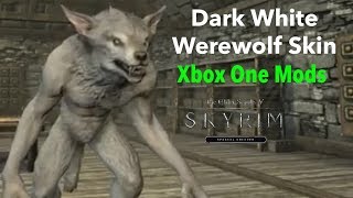 Dark White Werewolf Skin|Skyrim SE Xbox One Mods
