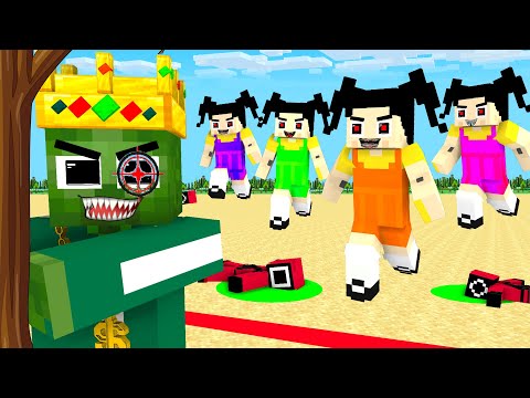 GA Animations - Monster School : Baby Zombie Run Challenge In Squid Game -- Minecraft Animation