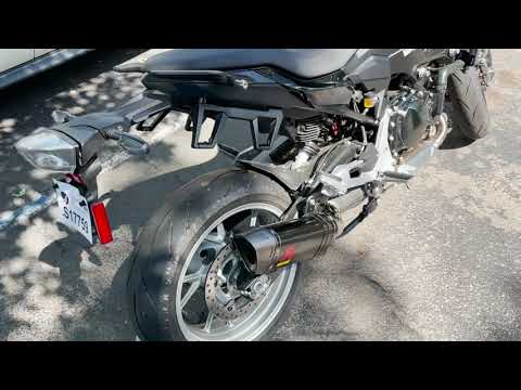 How to install the Akrapovic Carbon Slip-On Exhaust for a BMW F900R!