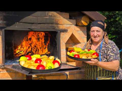 Wood-Fired Flavor & Summer Harvest – A Real Day of Village Cooking 🍅🔥