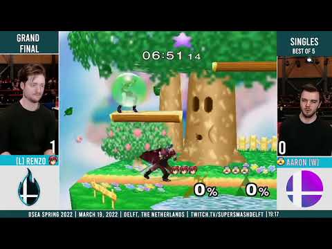 DSEA Spring '22 -  Renzo (Marth) Vs. Aaron (Sheik) - Grand Finals