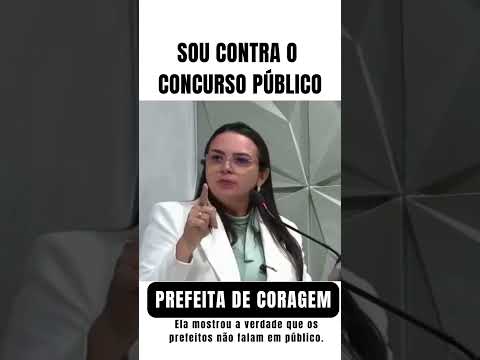 PREFEITA CONTA O CONCURSO PÚBLICO