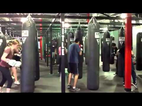 Brighton High School drill team doing the Power Hour at Title Boxing