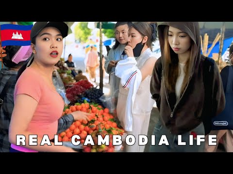 Inside Most Historic Market In Phnom Penh Cambodia | Central Market Walk Tour - Real Khmer Life 