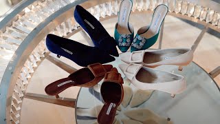 MANOLO BLAHNIK JUST LAUNCHED AT NET A PORTER & I HAVE FOUR NEW PAIRS TO SHOW YOU