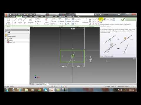 Inventor 03-27 Understanding the Concept of Fully Constrained Sketches