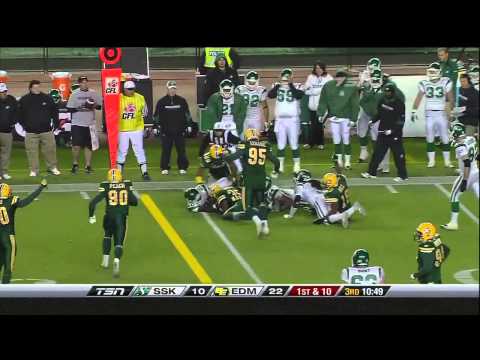 CFL Saskatchewan 24, Edmonton 39 - October 23, 2010