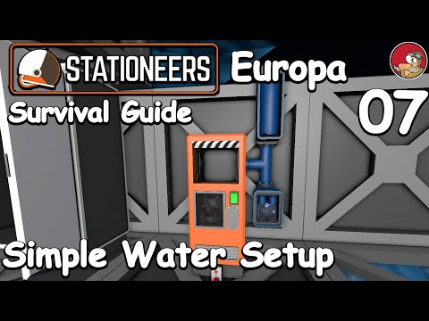 Stationeers Europa Survival Getting Started Guide 07 - Simple Water setup - Go with the flow update
