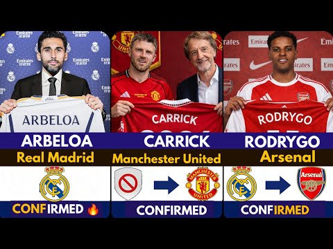 🚨LATEST CONFIRMED TRANSFER NEWS AHEAD OF JANUARY TRANSFER WINDOW 2026  Carrick ✅️, Arbeloa, Rodryg🔥 