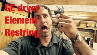 How to Fix an Older GE Dryer Not Heating — Quick Disassembly and Restring the Element WE11X10007