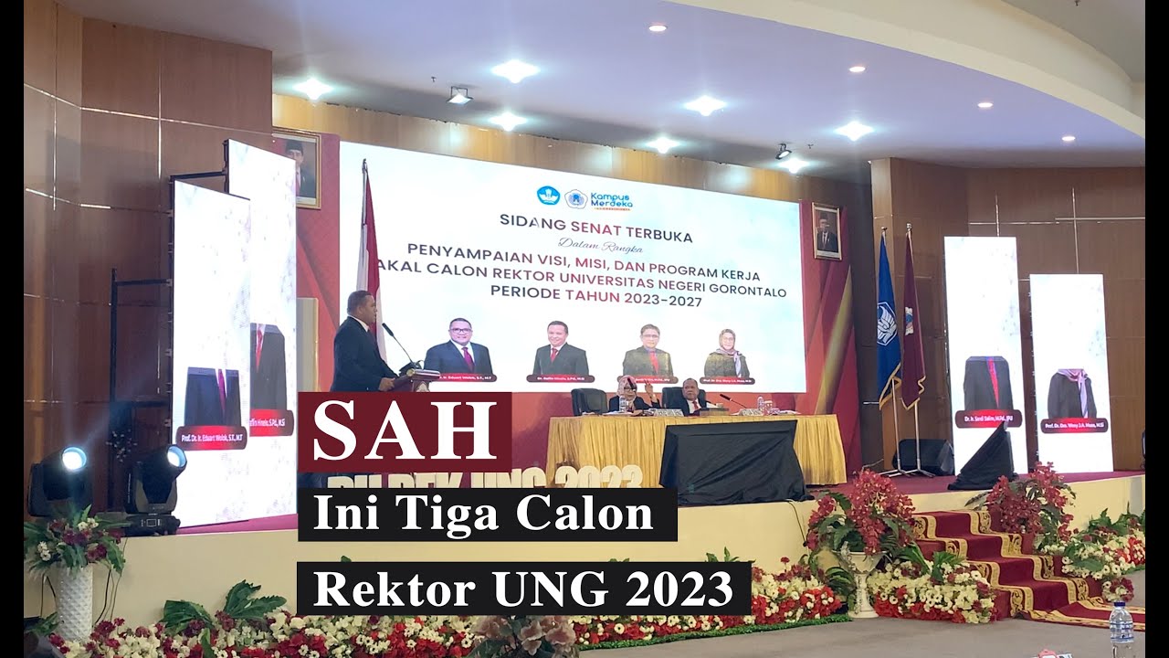 Sah, Ini Tiga Calon Rektor UNG 2023