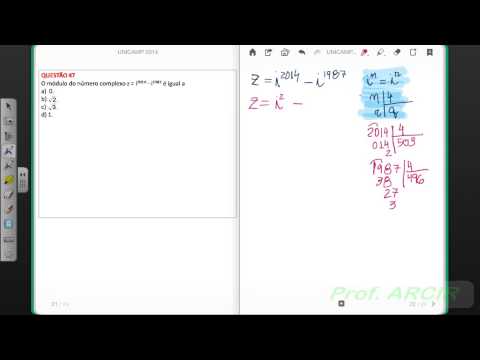 Números complexos Exerc  47 UNICAMP 2014